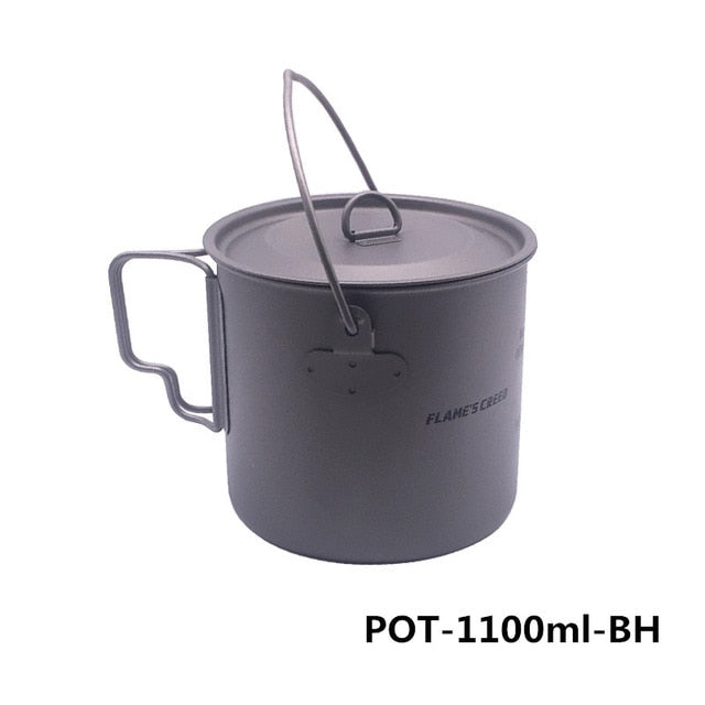 1.1L  Ultralight  Titanium Pot